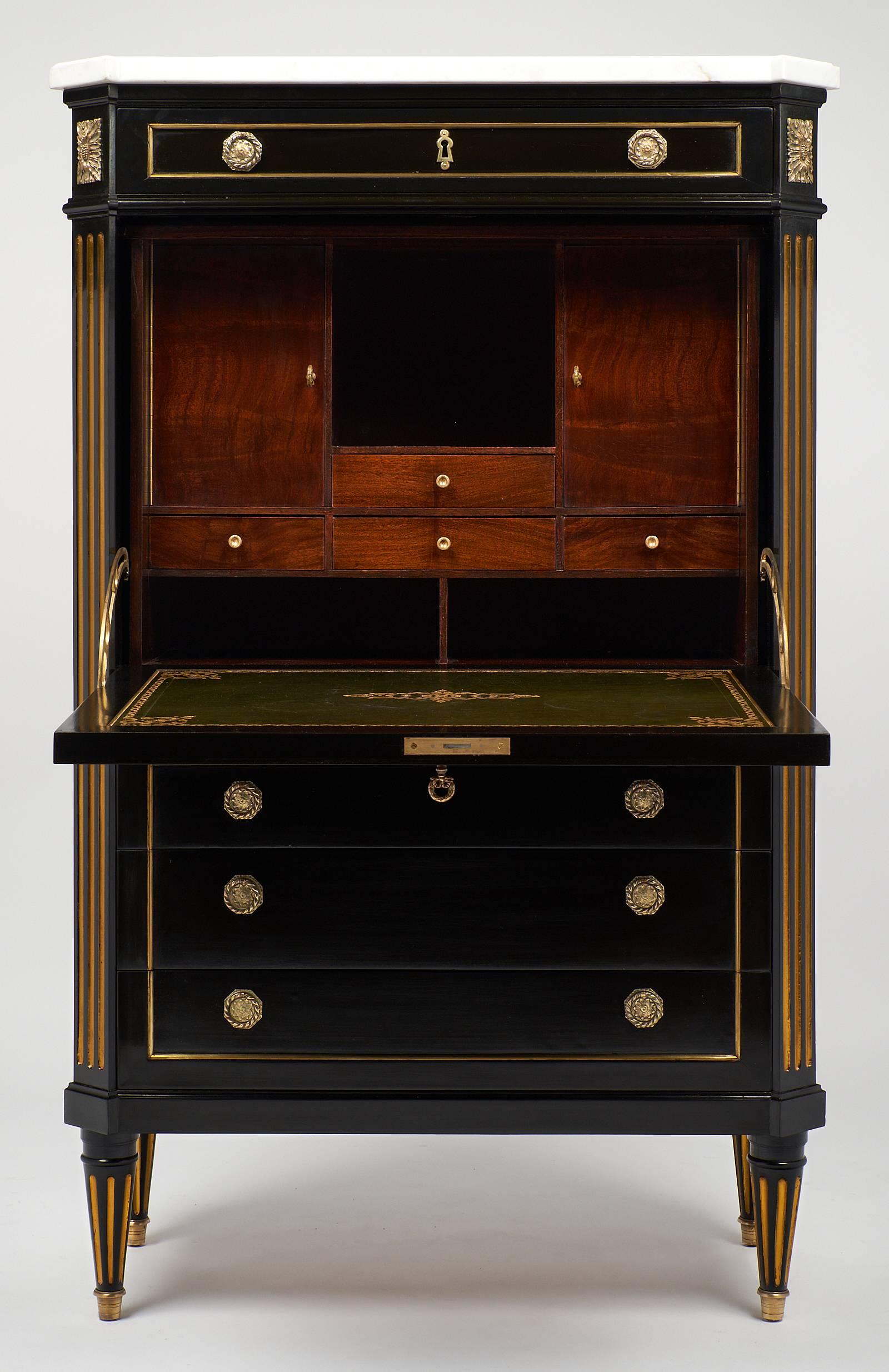 Early 20th Century Louis XVI Style French Secretaire in the Style of Riesener