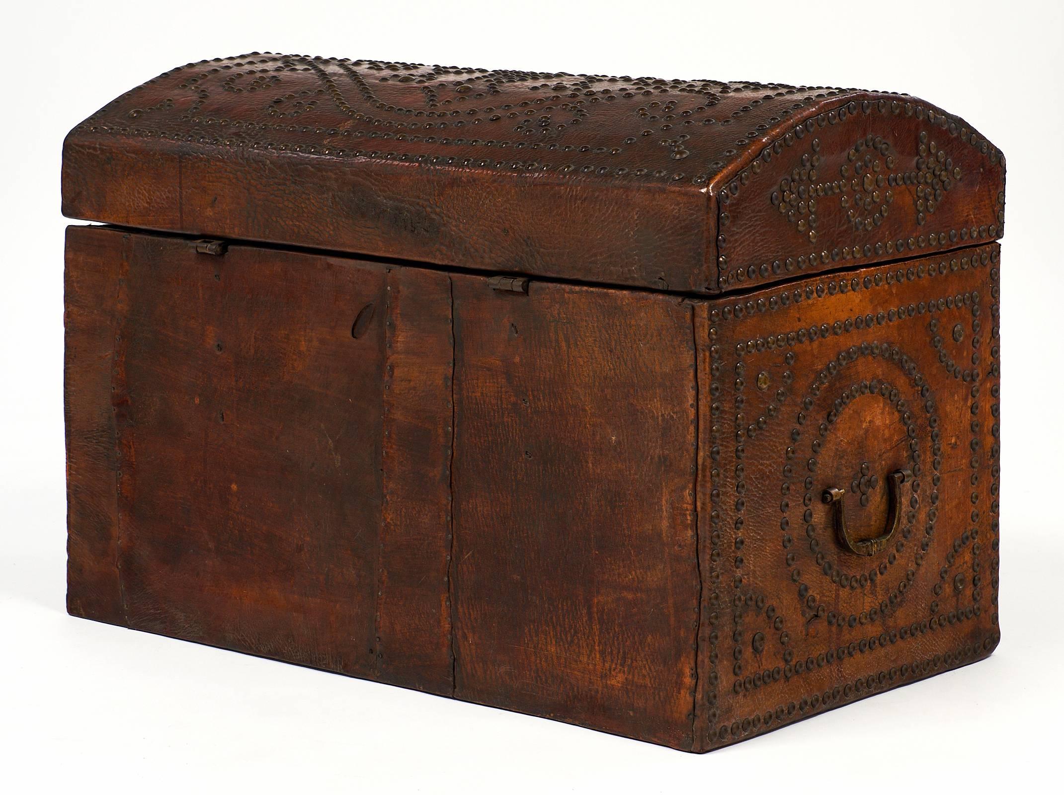 Napoleon III Period 19th Century French Leather Box 4