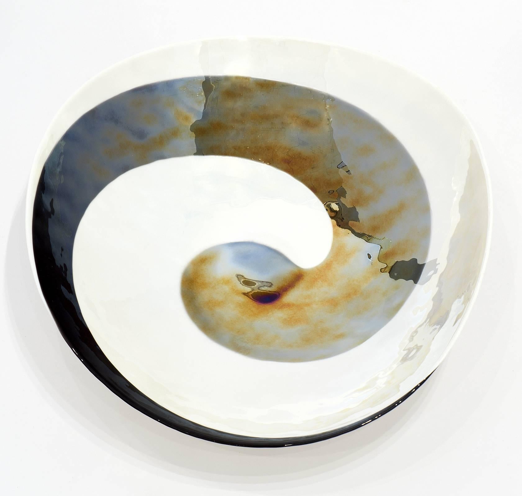 Modern Murano Glass Vintage Swirl Bowl