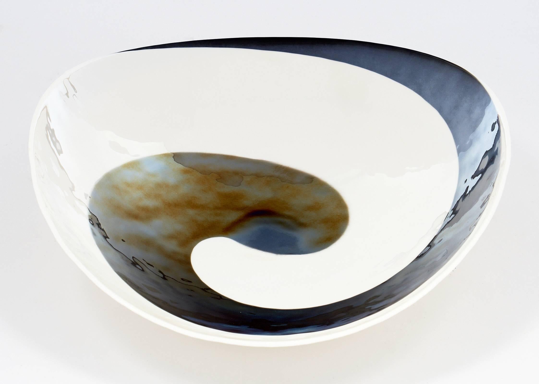 Italian Murano Glass Vintage Swirl Bowl