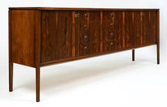 Vintage Danish Rosewood Credenza by H.W. Klein