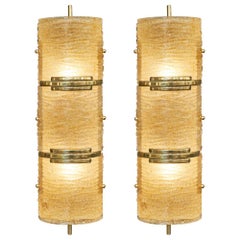 Pair of Murano Glass “Graniglia” Sconces