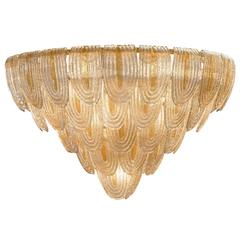 Murano Glass Art Deco Style Chandelier 10