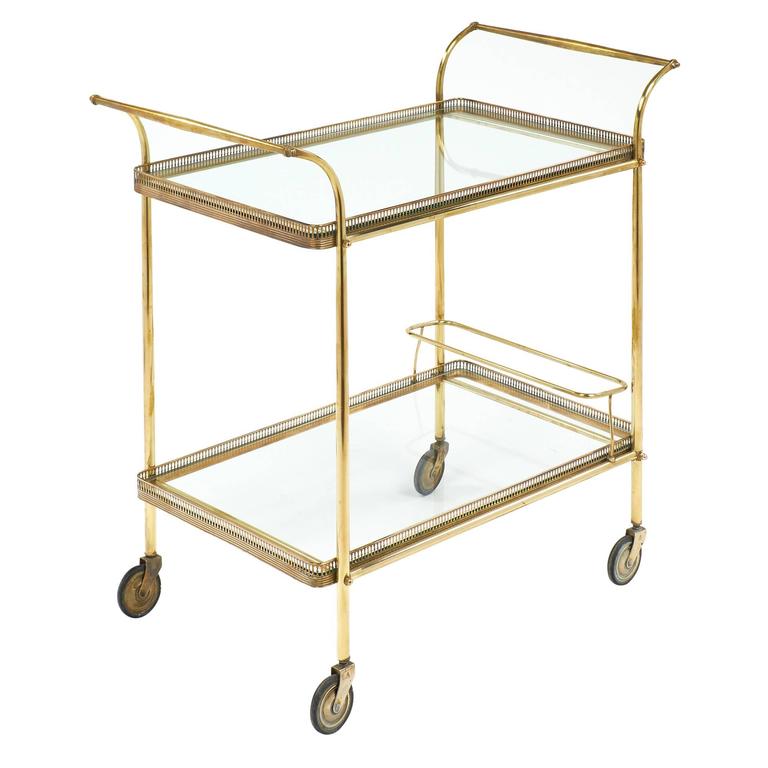 Art Deco French Vintage Bar Cart At 1stdibs Art Deco French Vintage Bar Cart For