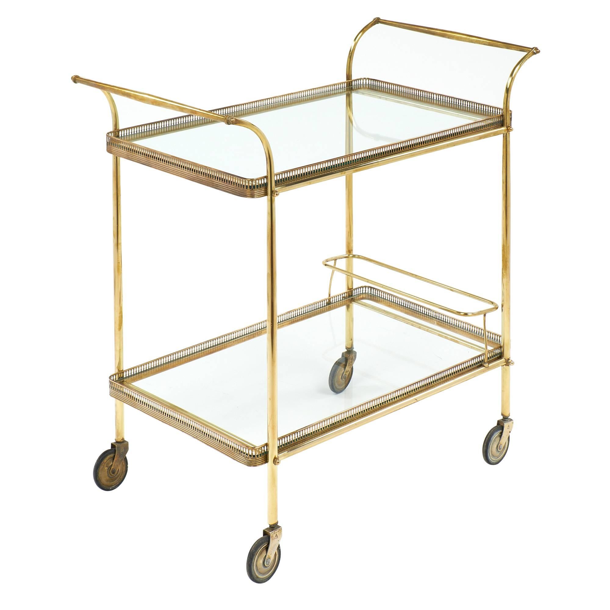 Art Deco French Vintage Bar Cart at 1stDibs