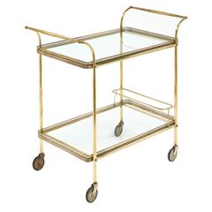 Art Deco French Vintage Bar Cart