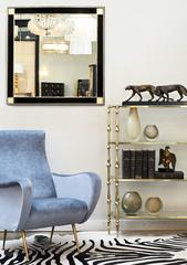 Maison Raphael Mid-Century Modern French Brass Etagere