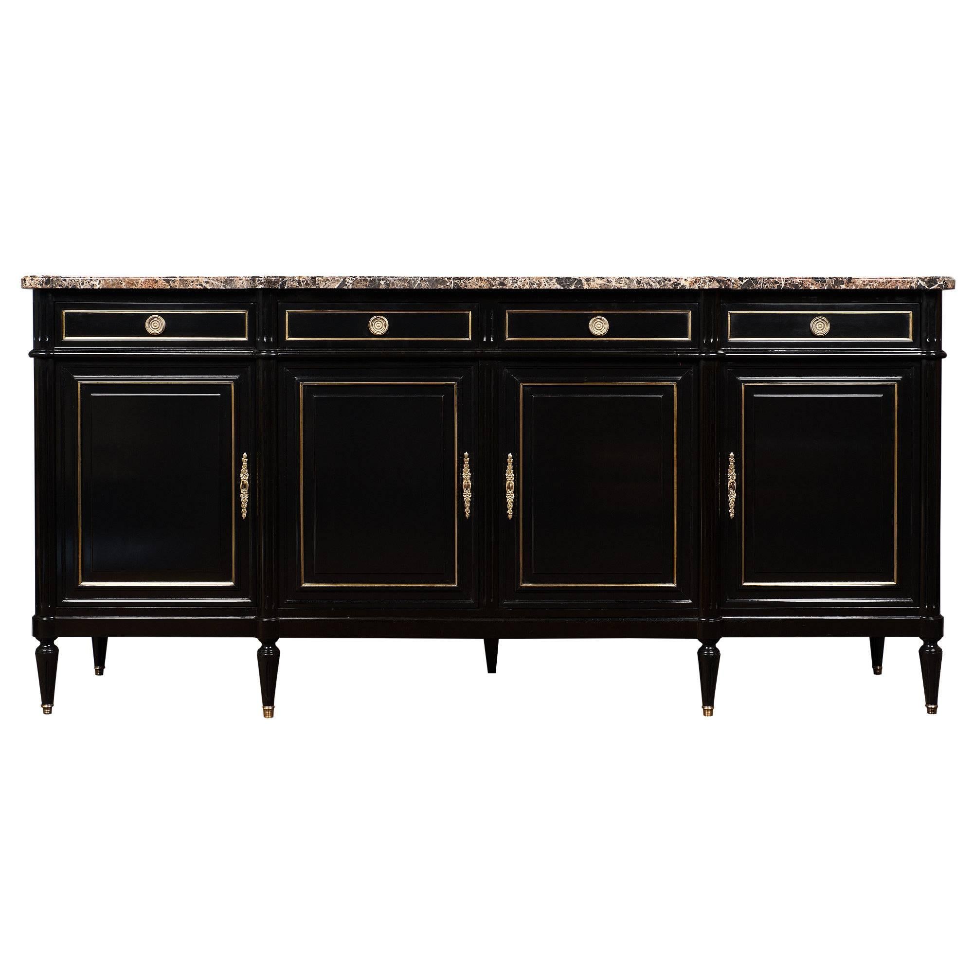 Brêche Marble Topped Louis XVI Style Grand Buffet