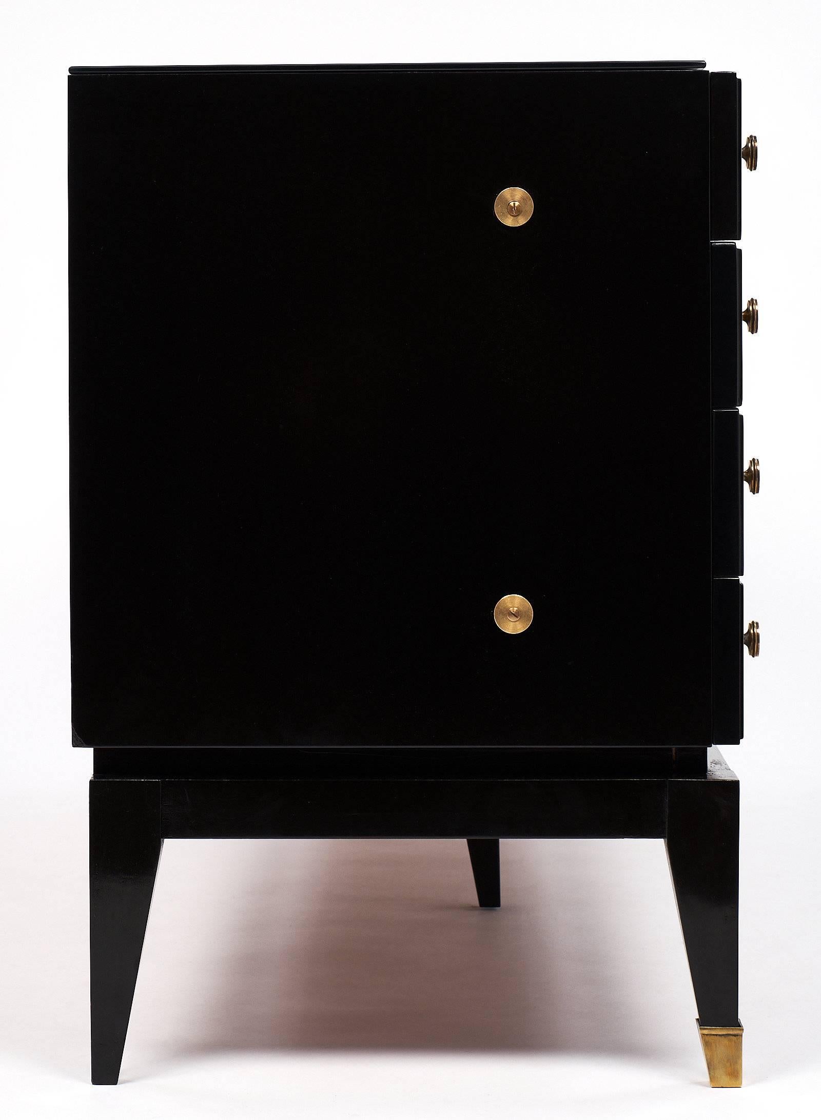 Jacques Adnet Style Mid-Century Modern French Chest 3