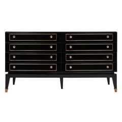 Jacques Adnet Style Mid-Century Modern French Chest