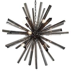 Murano Glass Black Sputnik Chandelier 12