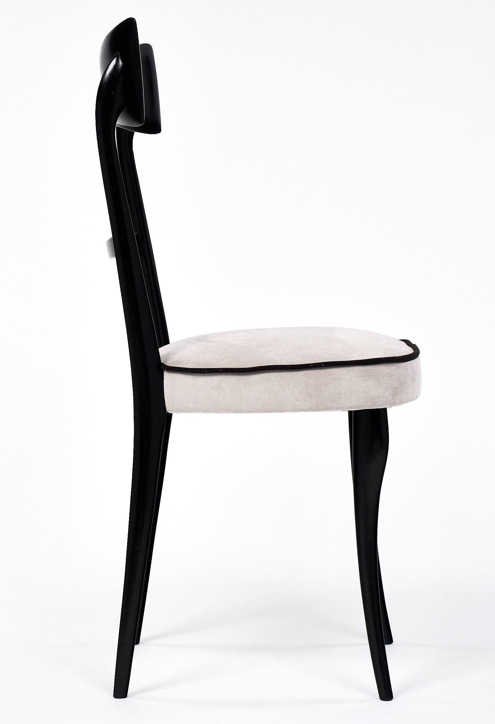Paolo Buffa Style Italian Modernist Dining Chairs 2