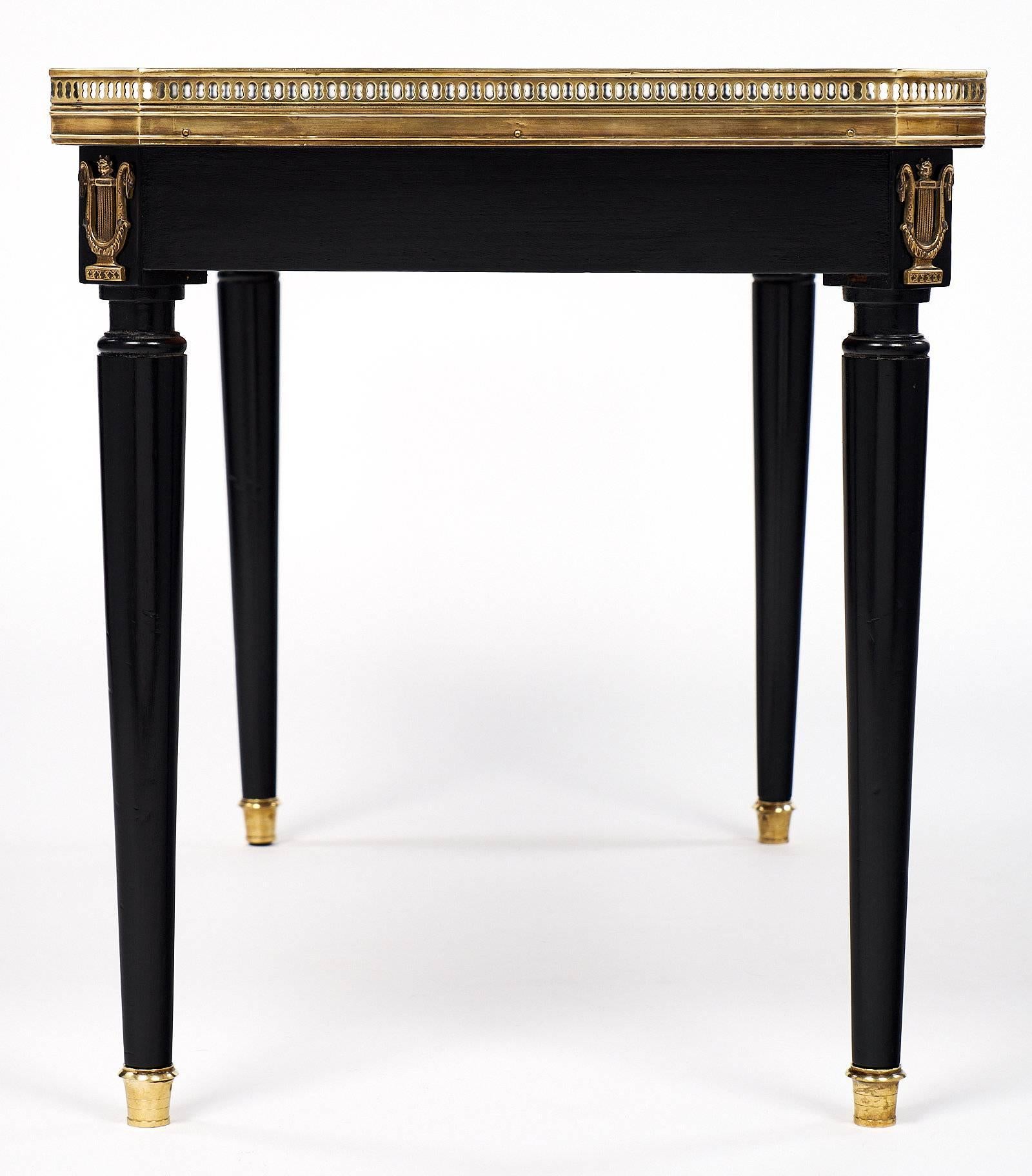 Sainte Anne Marble Topped Louis XVI Style Coffee Table 1