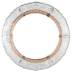 Round Venetian Antique Mirror