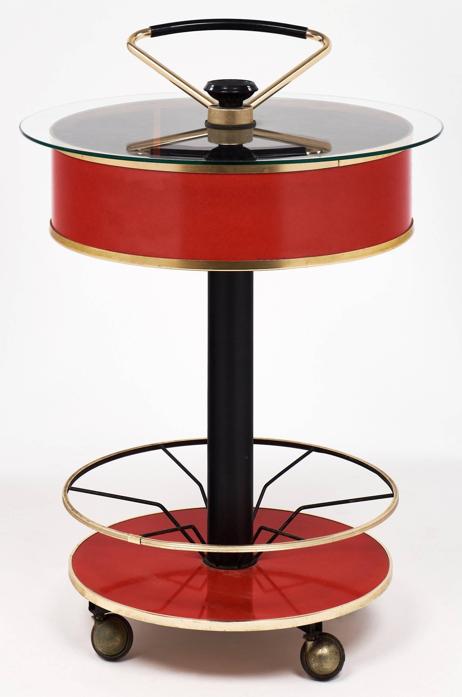 Mid-20th Century Modernist Italian Bar Cart