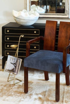 Vintage Hélène Clemmer Heidsieck Beech Wood Armchairs