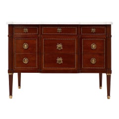 French Louis XVI Style Antique Mahogany Chest