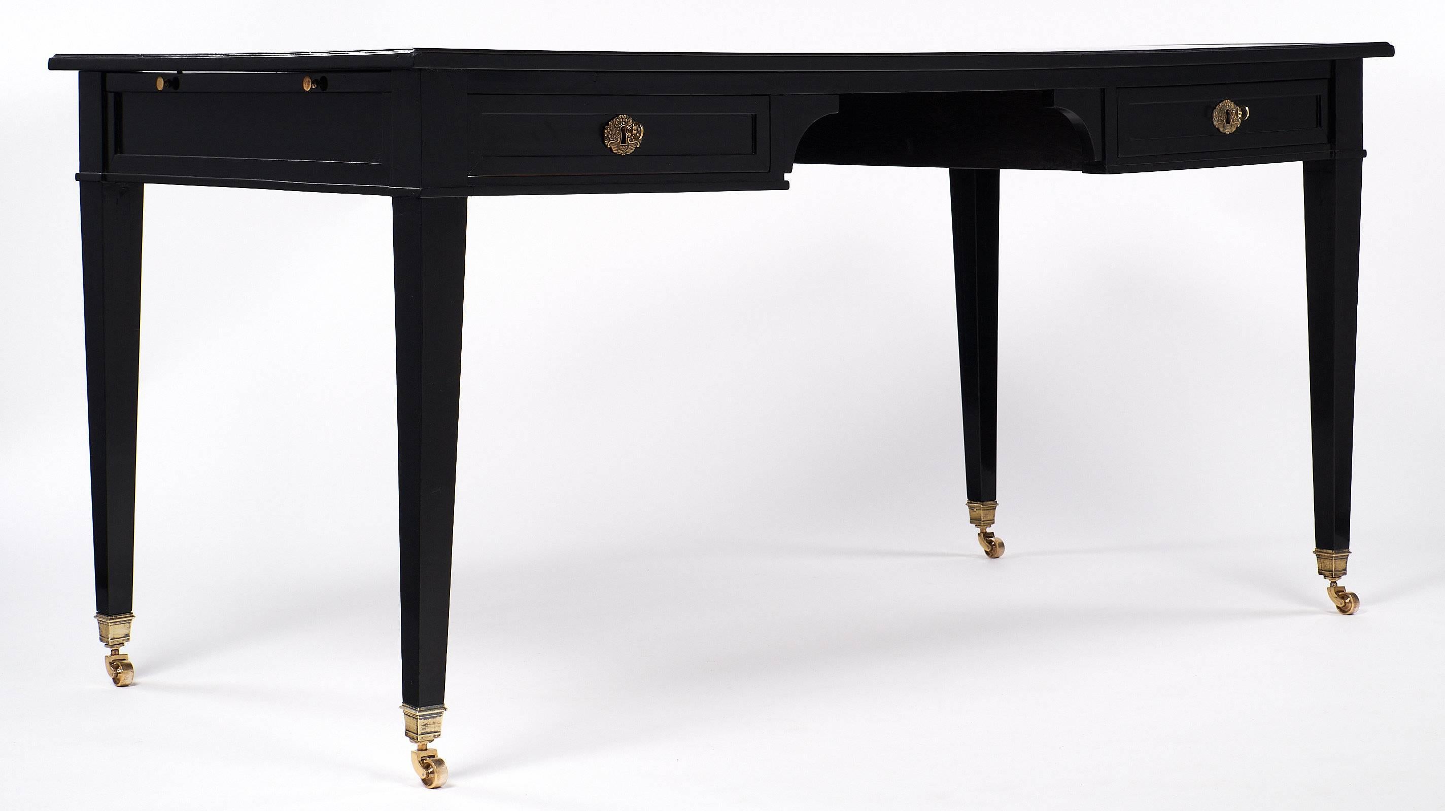 Early 20th Century Directoire Style French Antique Ebonized Desk
