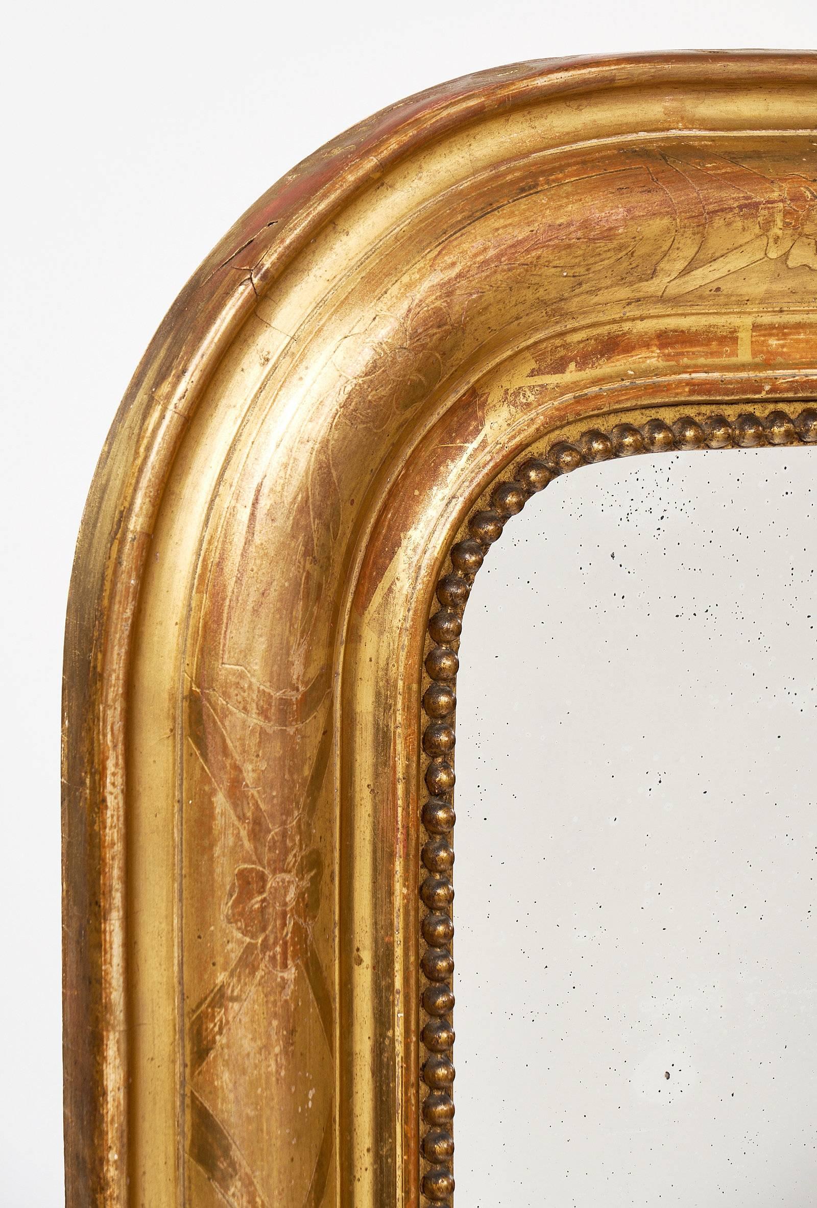 Antique French Louis Philippe Period Mirror 1