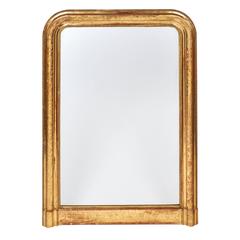Louis Philippe French Antique Gold Leaf Mirror