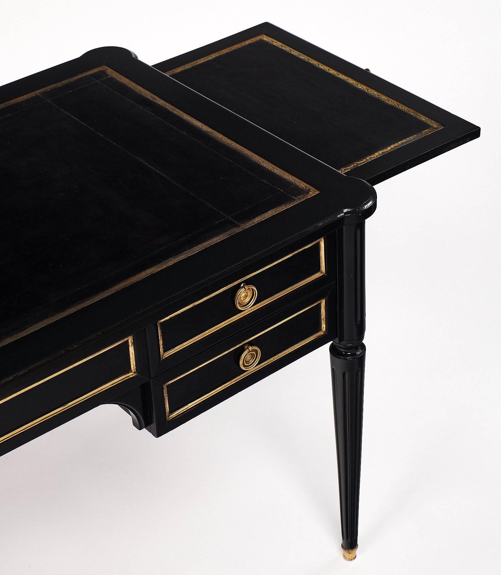 Antique Ebonized French Louis XVI Style Desk 1