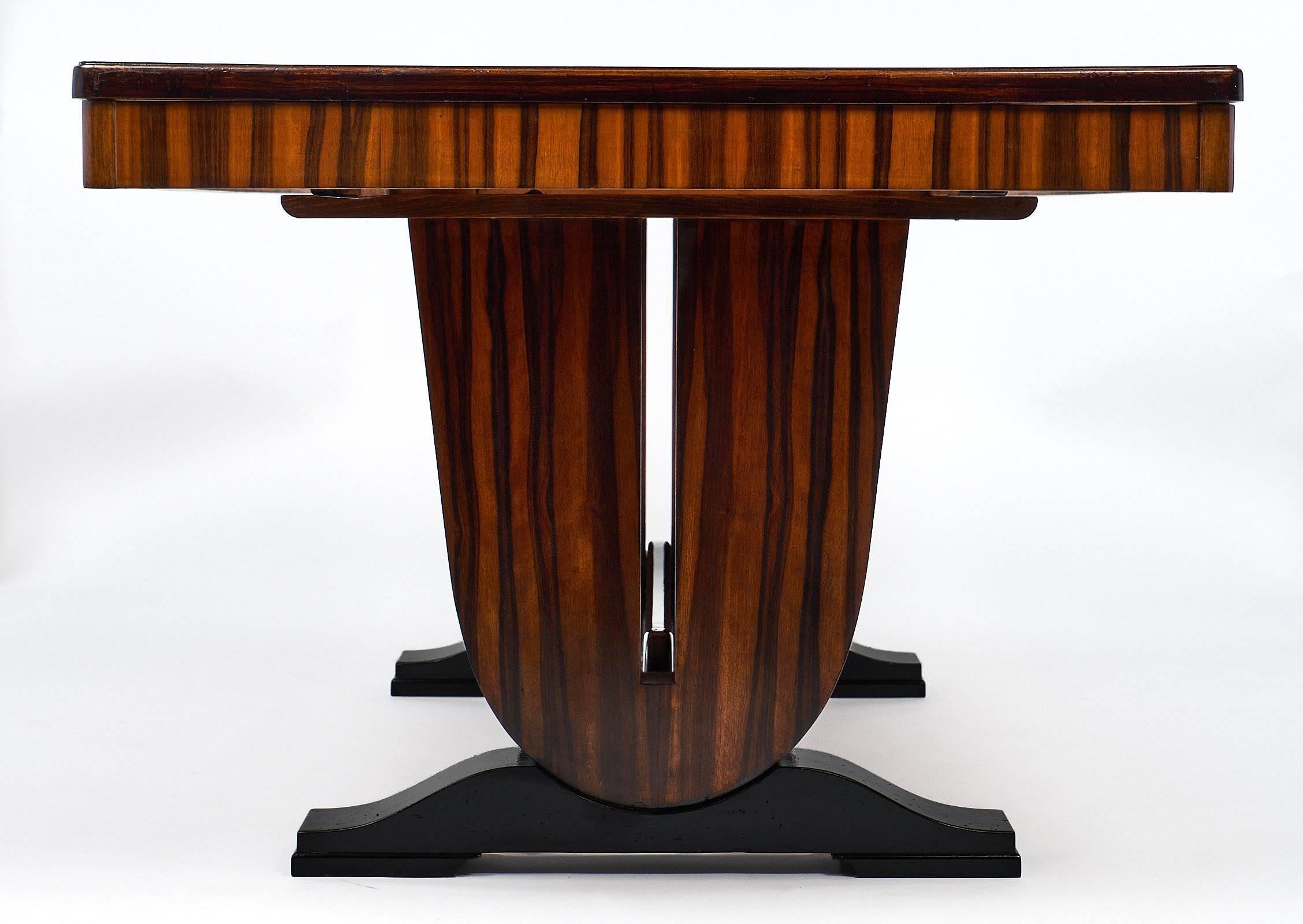 Art Deco Period French Macassar Dining Table 4