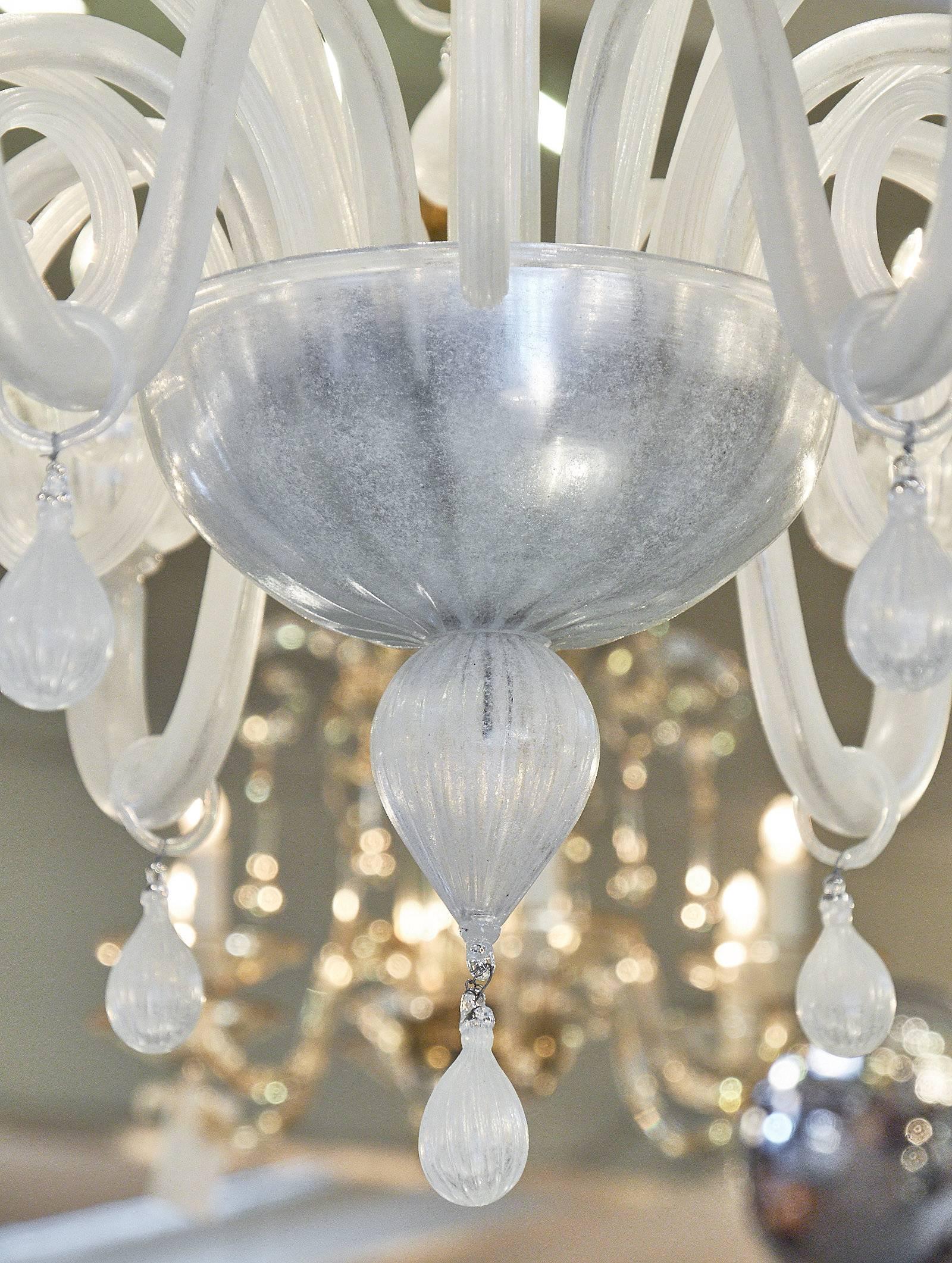 Iridescent Murano Glass Chandelier 2