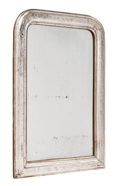 Louis Philippe 19th Century Silver Leafed Mirror