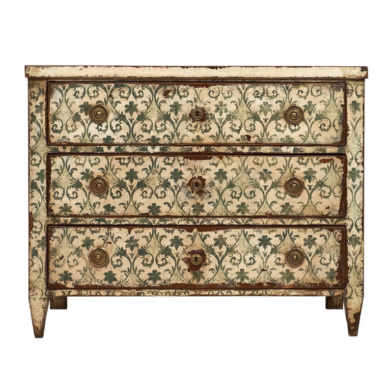 Antique Painted Spanish Chest at 1stdibs