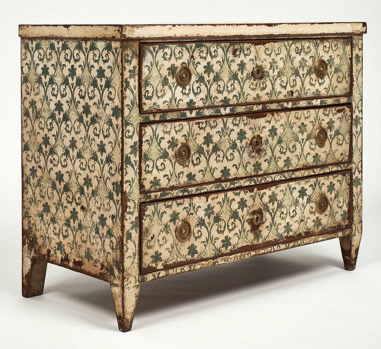 Antique Painted Spanish Chest at 1stdibs
