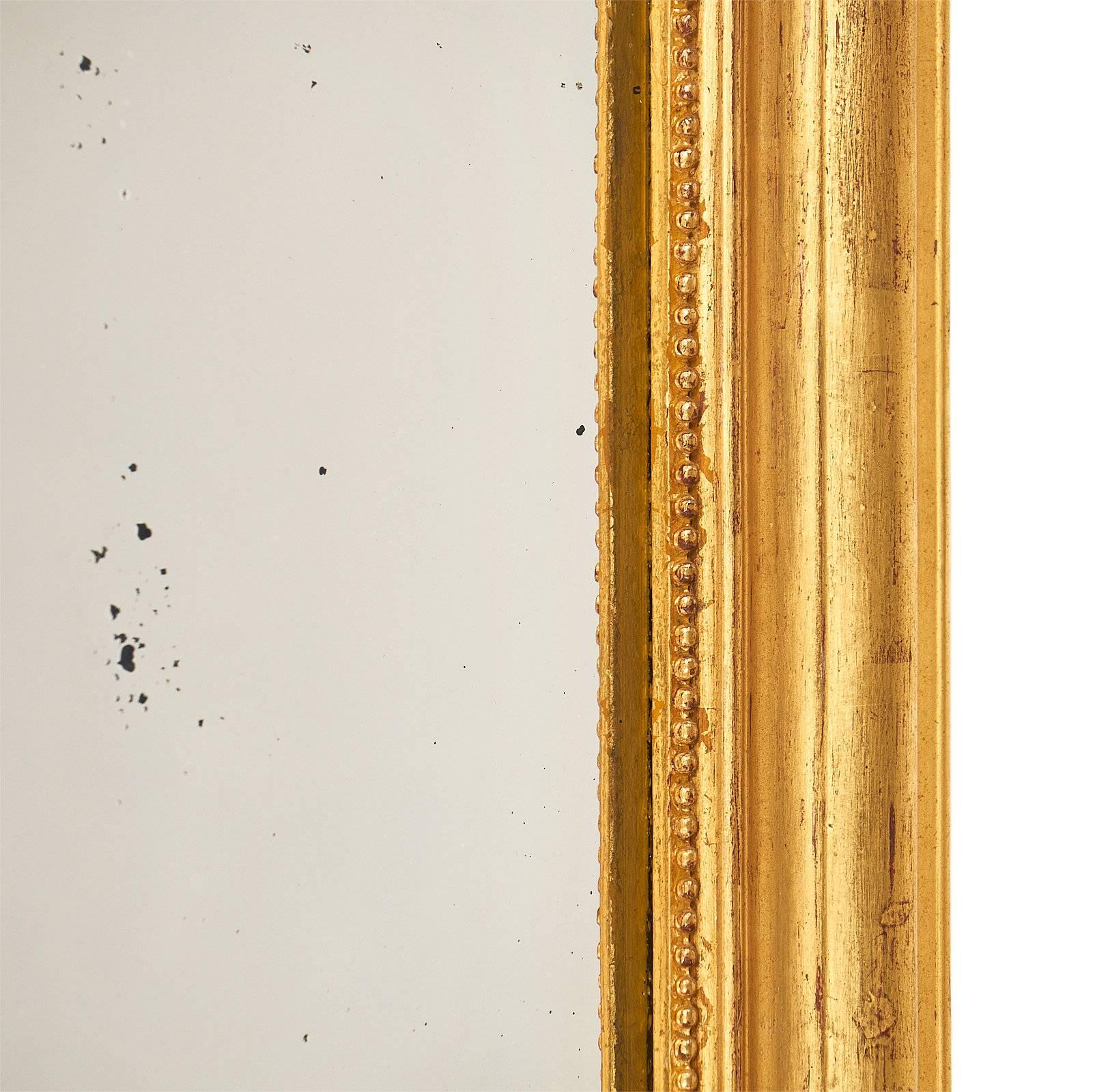 Small Gold Antique Louis Philippe Mirror 3