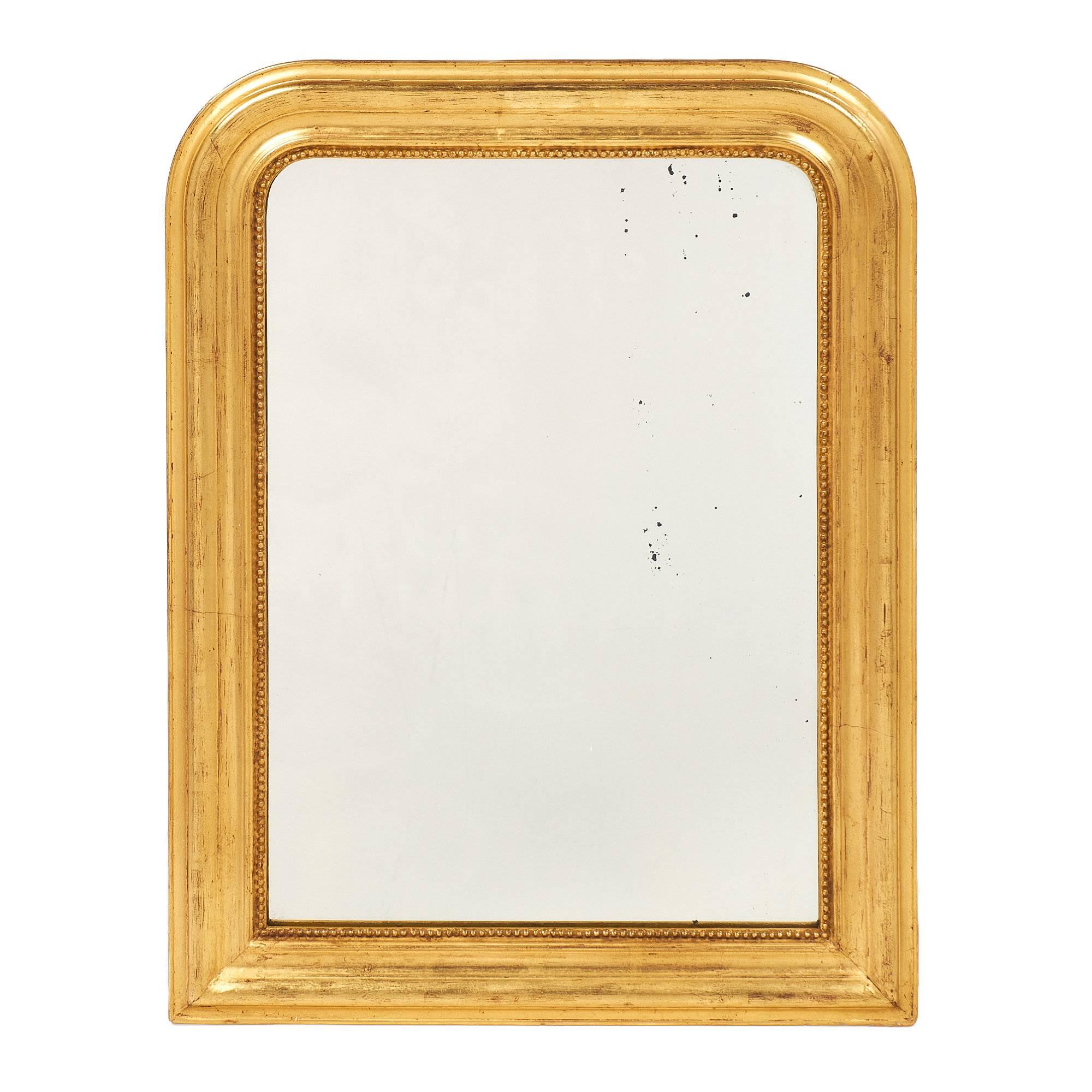Small Gold Antique Louis Philippe Mirror