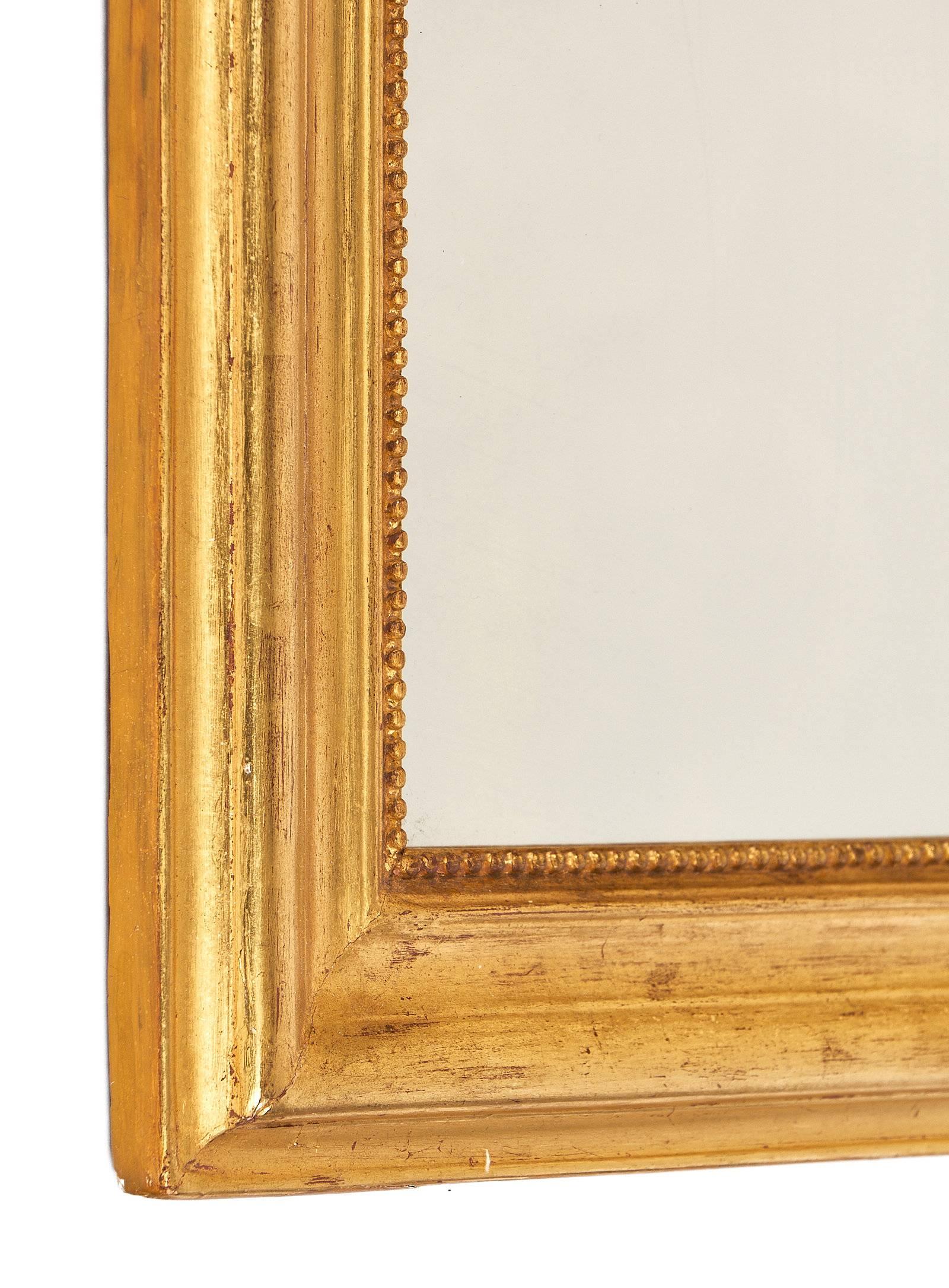 Small Gold Antique Louis Philippe Mirror 4