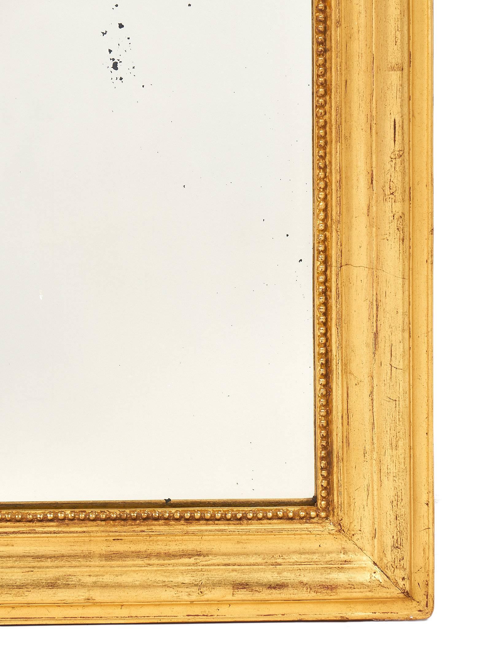 Small Gold Antique Louis Philippe Mirror 2