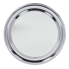 French Chrome Midcentury Mirror