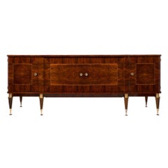 Midcentury Burled Elm Buffet