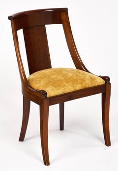 French Empire Set of “Gondole” Chairs