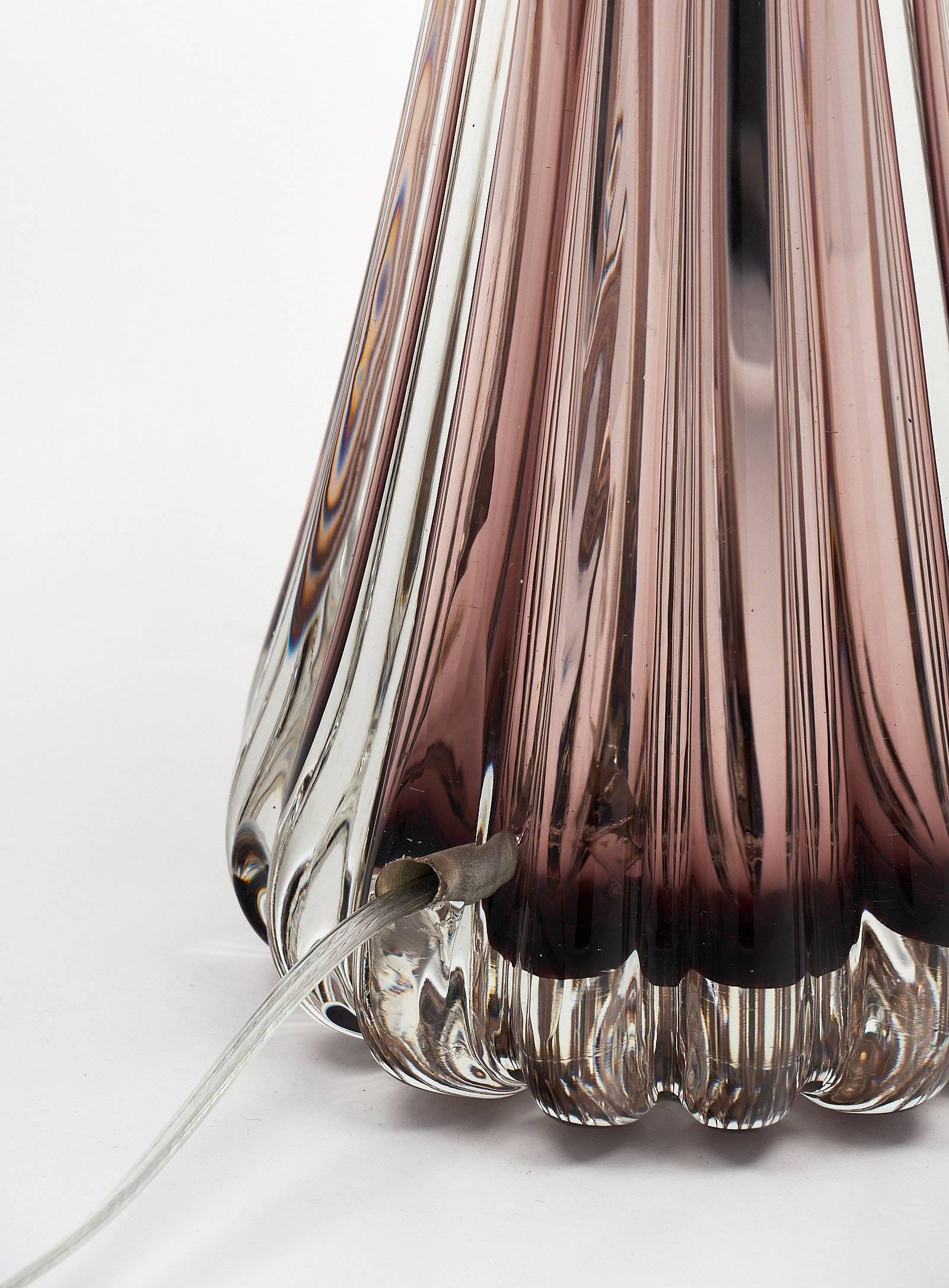 Lampes en verre de Murano à l'améthyste en vente 1