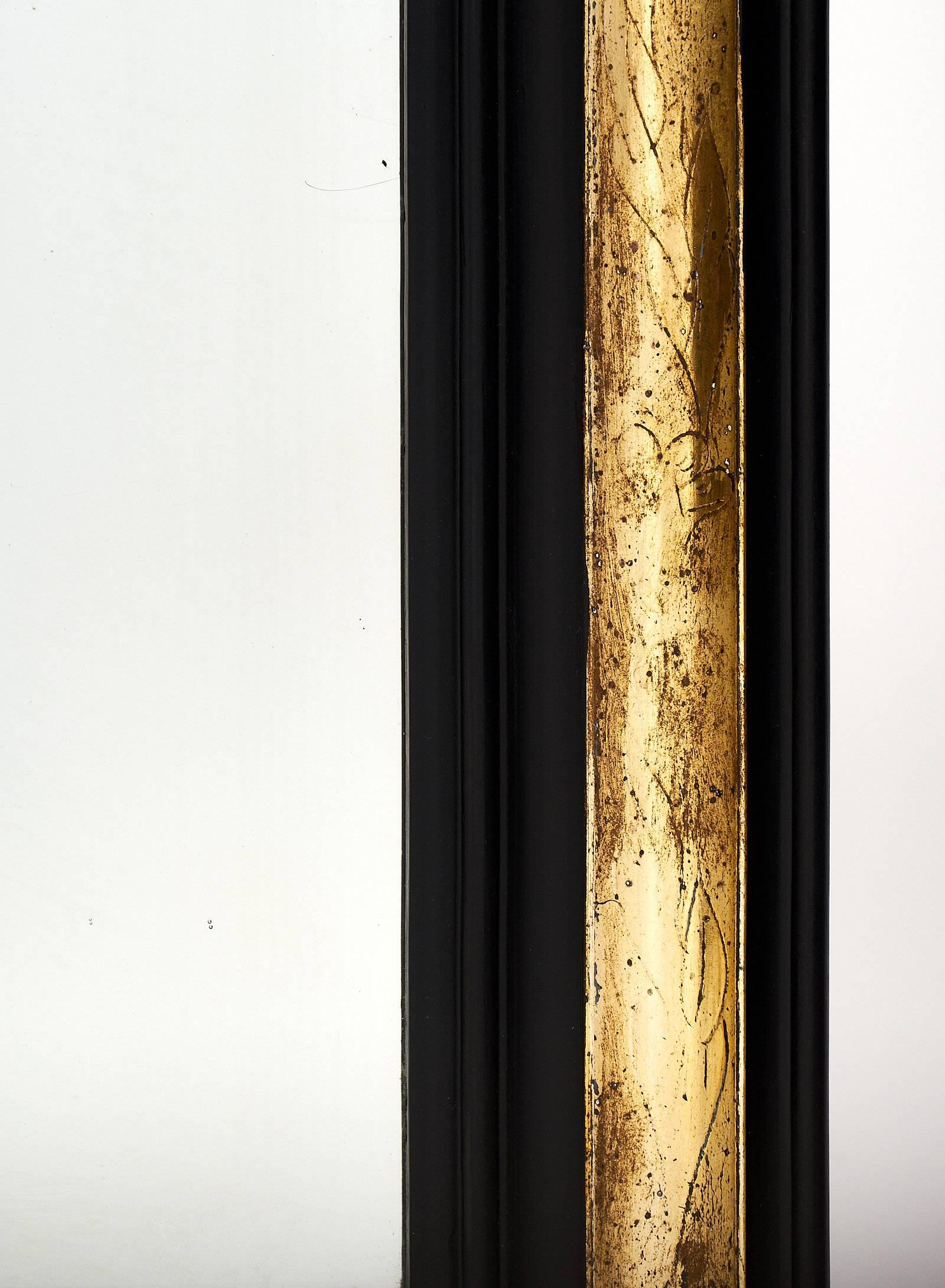 Black and Gold Napoleon III Period Mirror 2