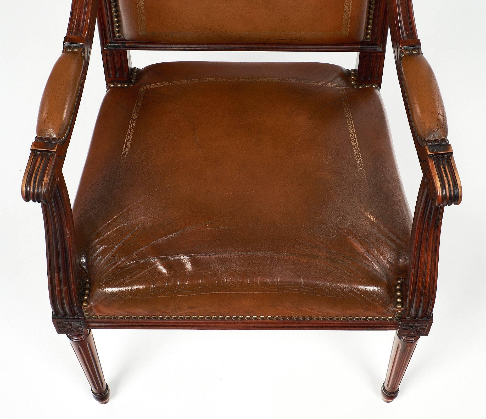Early 20th Century Antique French Louis XVI Style Armchair