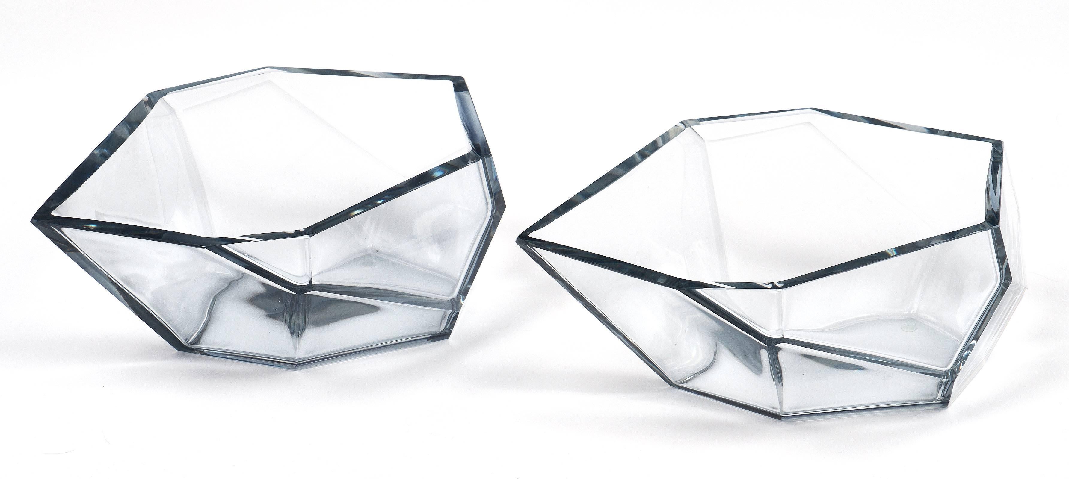 geometric glass bowl