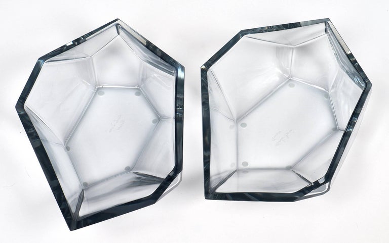 Contemporary Murano Glass Geometric Bowls by A. Donna For Sale