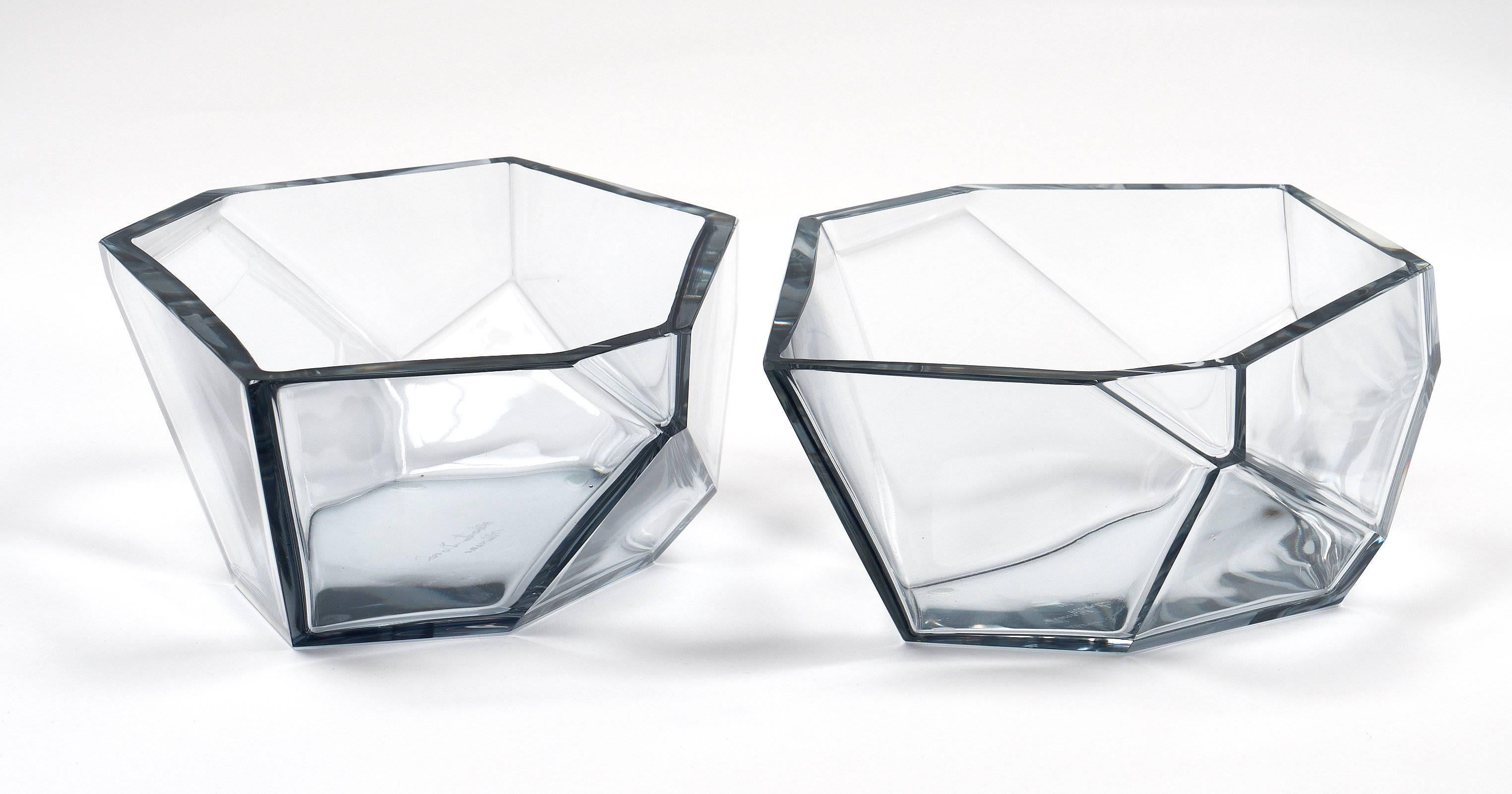 Contemporary Murano Glass Geometric Bowls by A. Donna