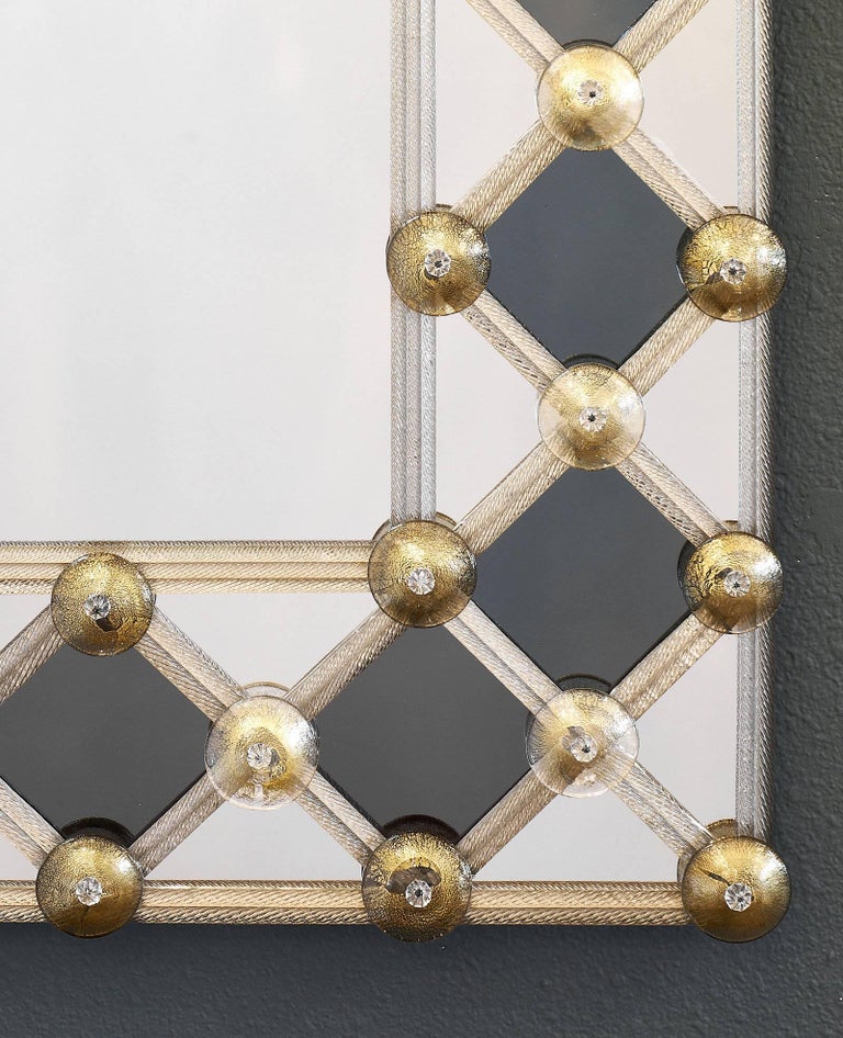 Murano Glass Mirror by Fuga For Sale at 1stDibs