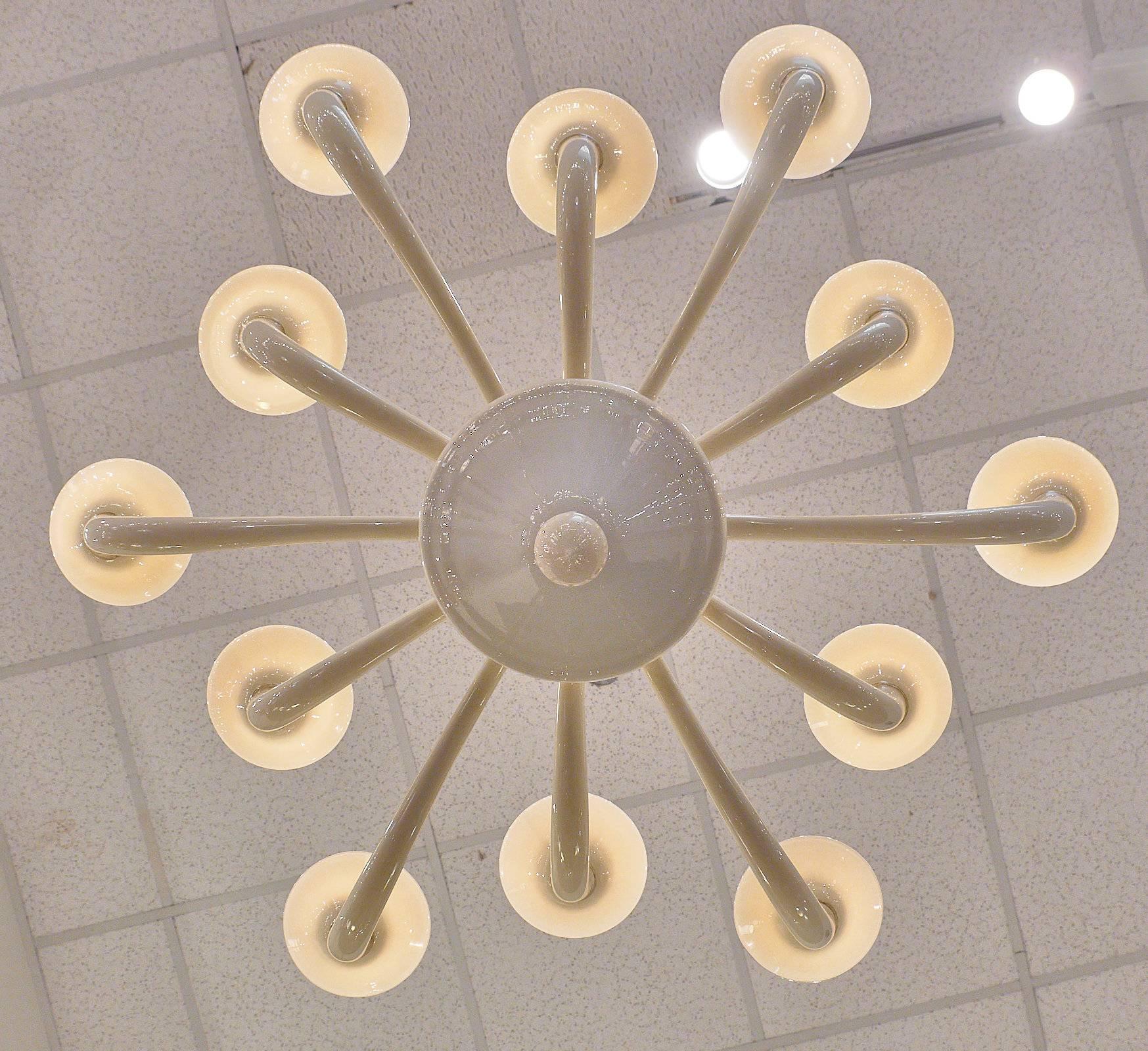Murano Glass Ivory Chandelier 4