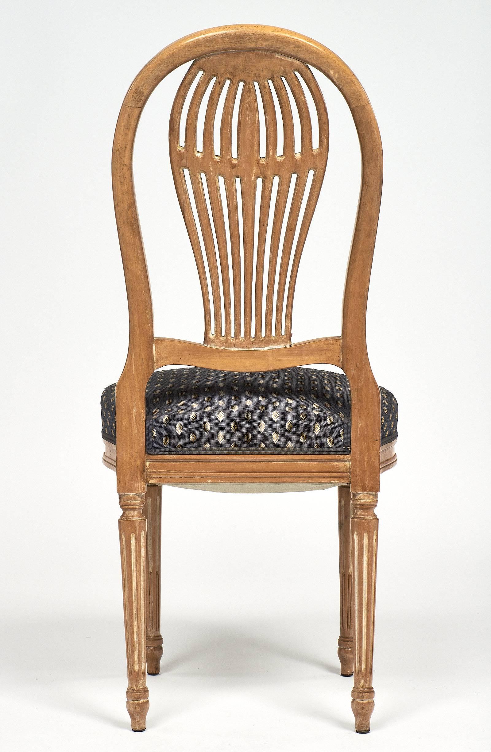 Céruse Louis XVI Style Dining Chairs 1
