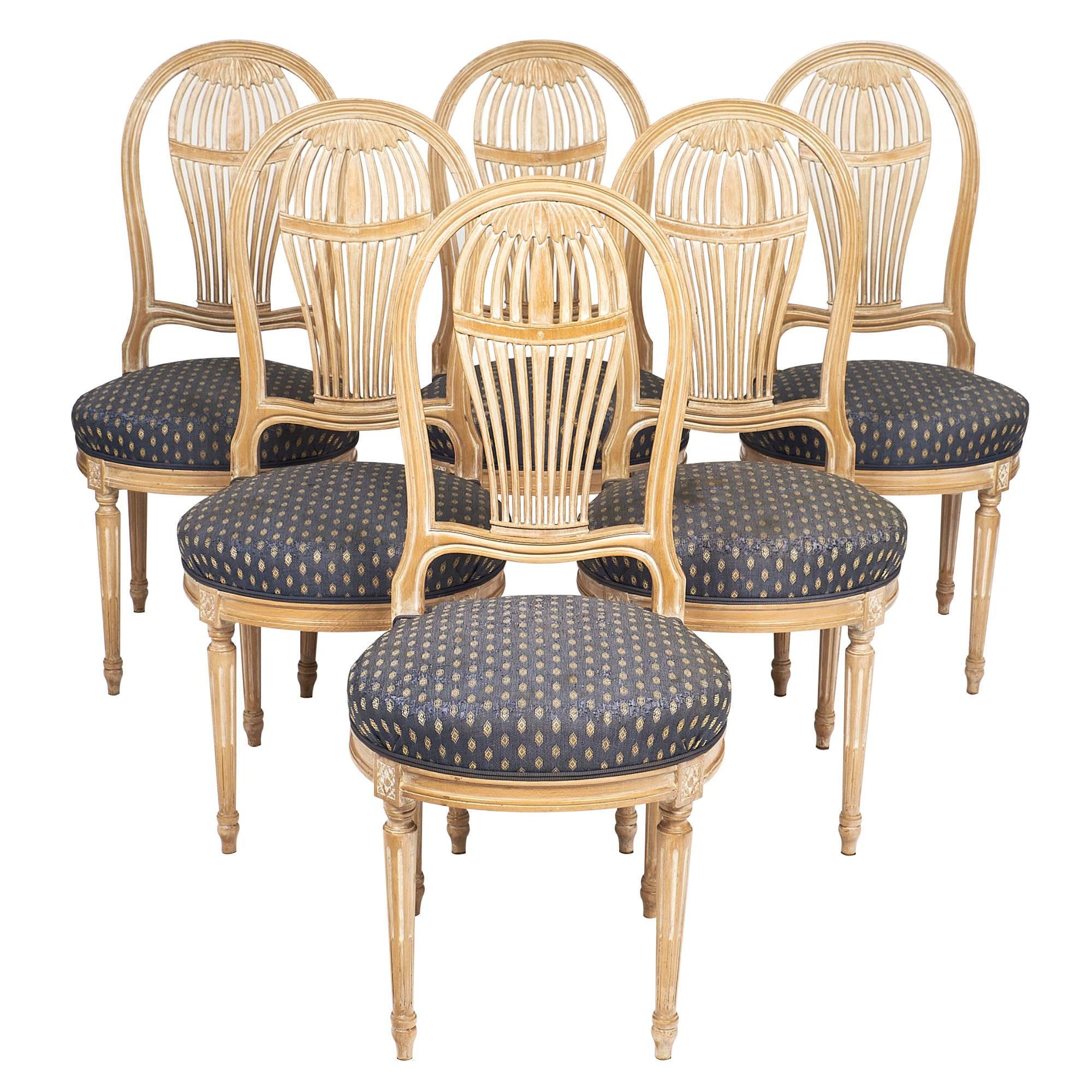 Céruse Louis XVI Style Dining Chairs