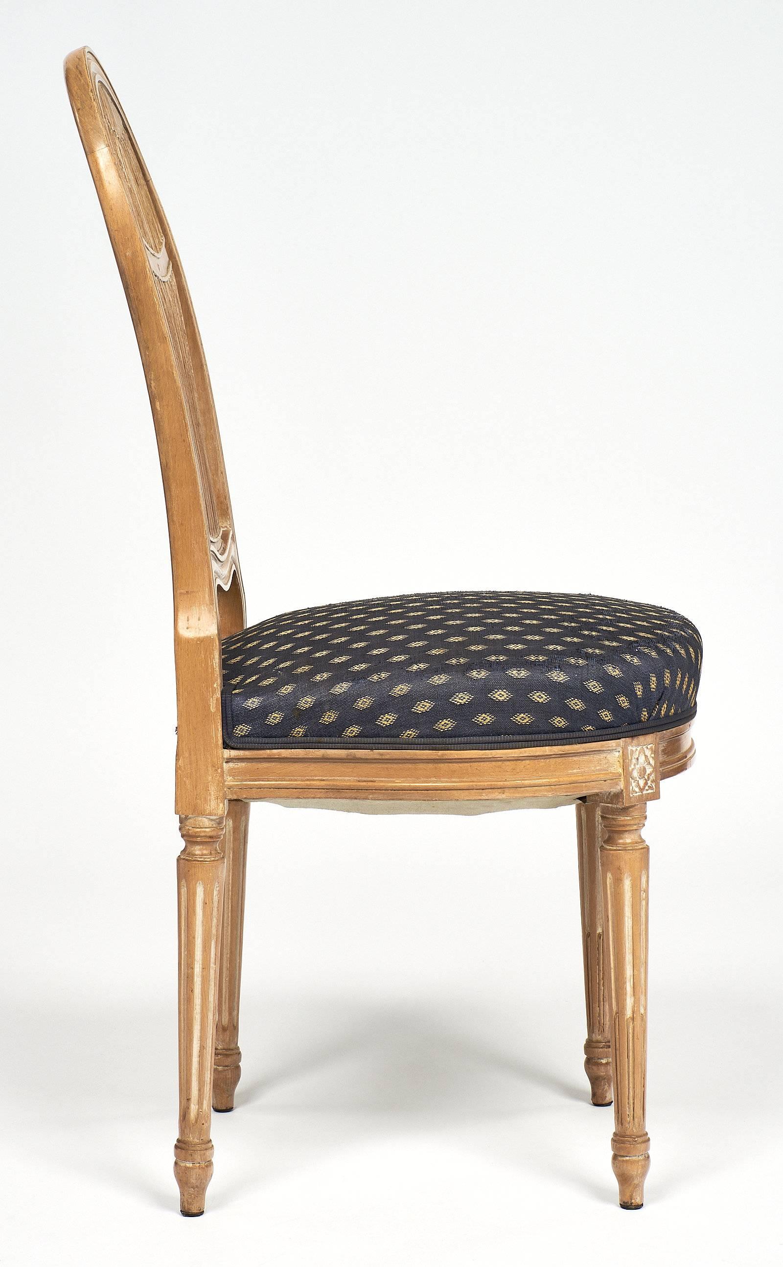 Early 20th Century Céruse Louis XVI Style Dining Chairs