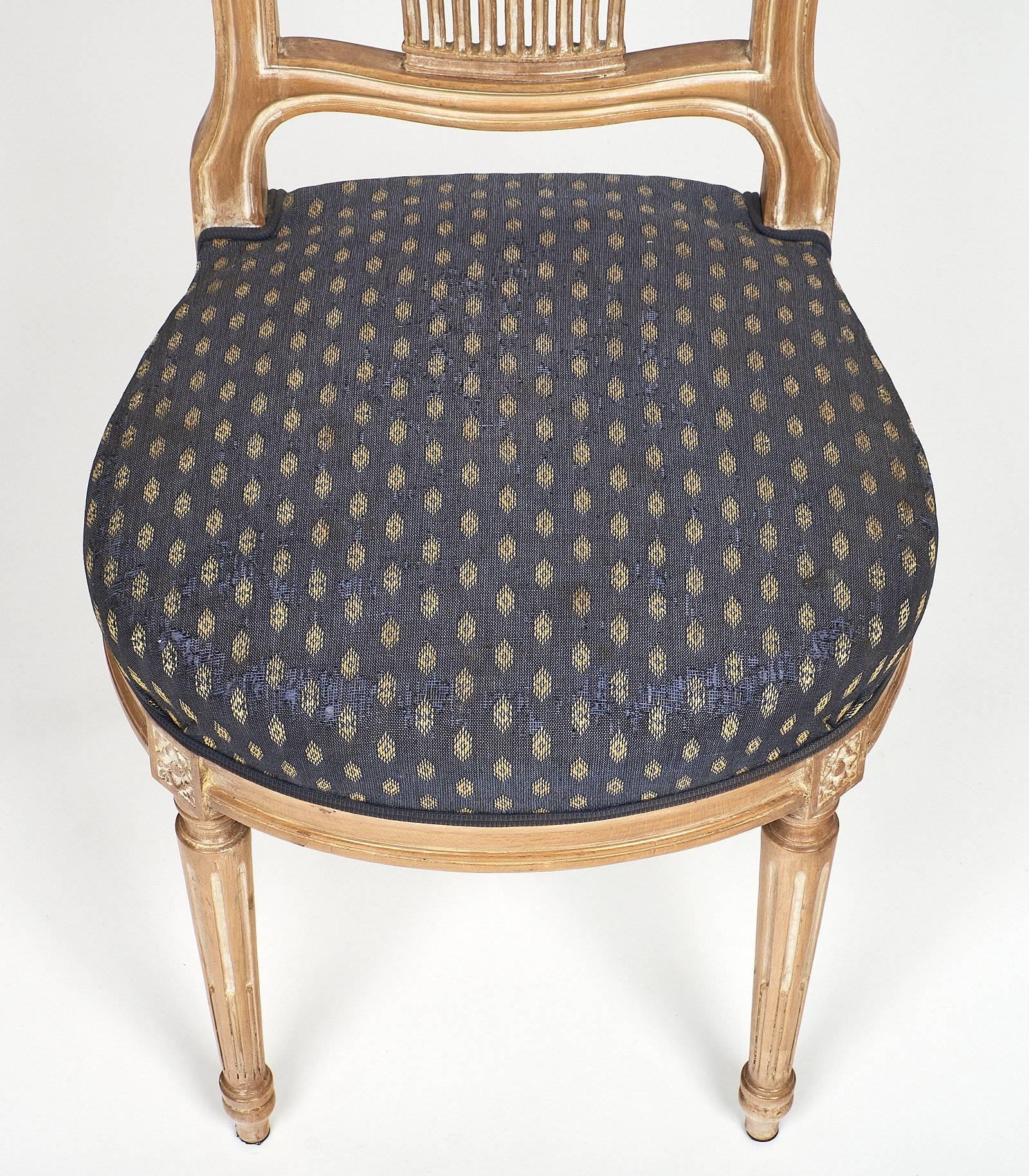 Céruse Louis XVI Style Dining Chairs In Excellent Condition In Austin, TX