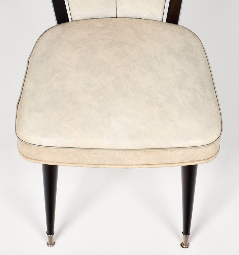 Four Modernist Vintage French Chairs For Sale at 1stDibs